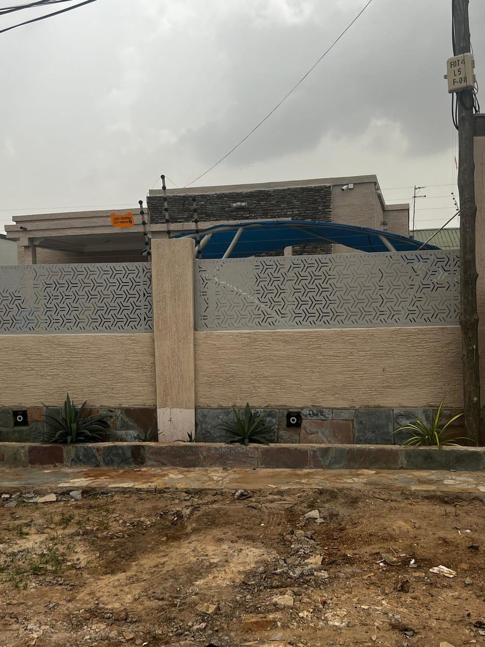 A newly built 3 bedroom semi-furnished house is for sale at lakeside