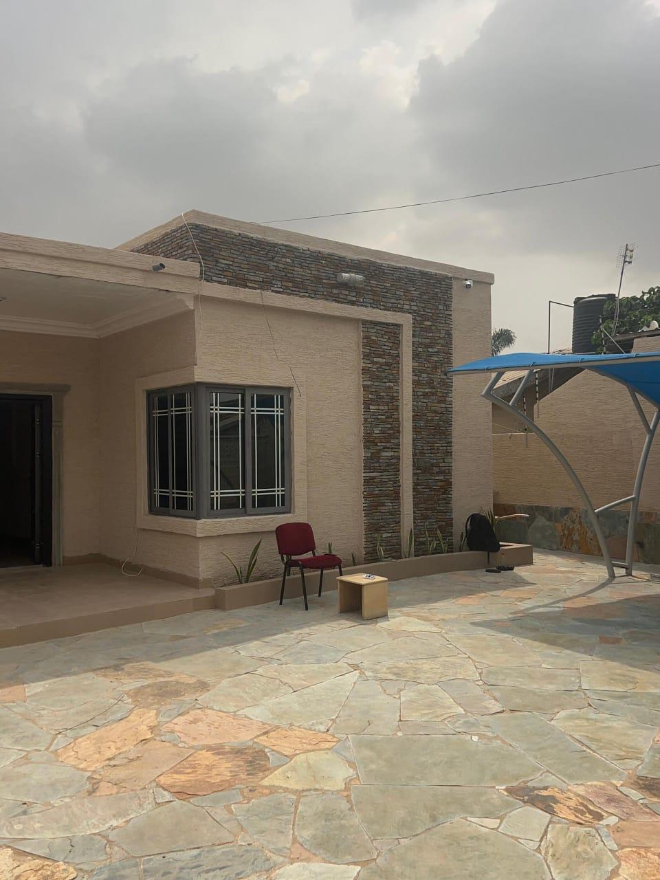 A newly built 3 bedroom semi-furnished house is for sale at lakeside